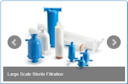 Large scale sterile filtration